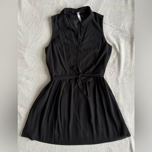 Kensie Button Up Little Black Dress Size L